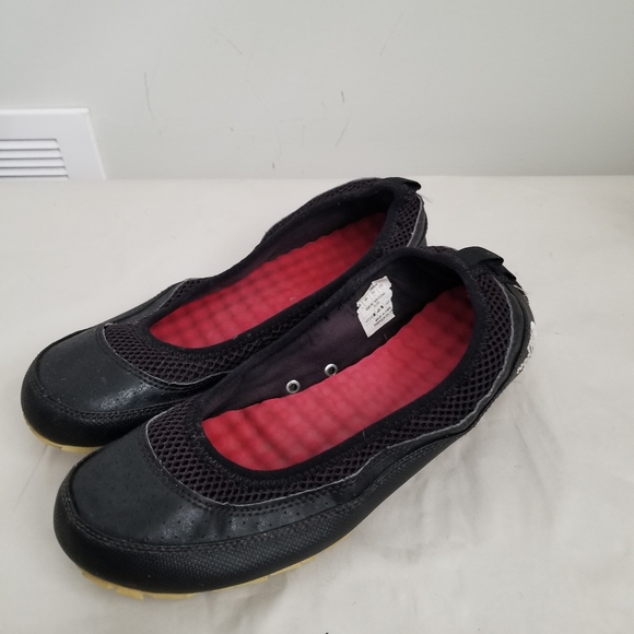 The North Face flats camp ballet black leather sz 9 - Picture 2 of 5